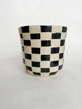 Load image into Gallery viewer, Checkered Carved Planter
