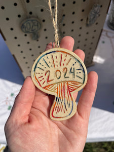 2024 Mushroom Ornament